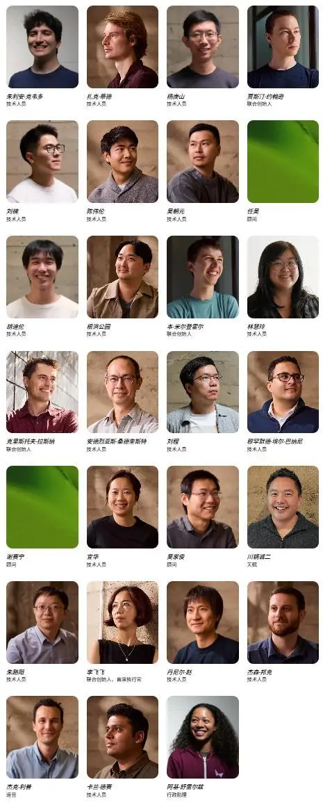 告別單一物體生成!李飛飛突破AI限制,創建大規模持久3D幾何體 圖 | 該公司官網展示的團隊成員信息